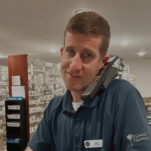 Joey Burg RPh, PharmD, pharmacist at Palmetto Pharmacy